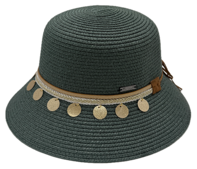 Strohhut - Cloche Style Glitzer - Hut -